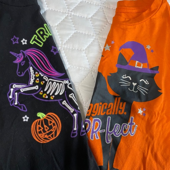 Set of 2 Halloween crop tops toddler girl size 4/5T - Picture 6 of 7